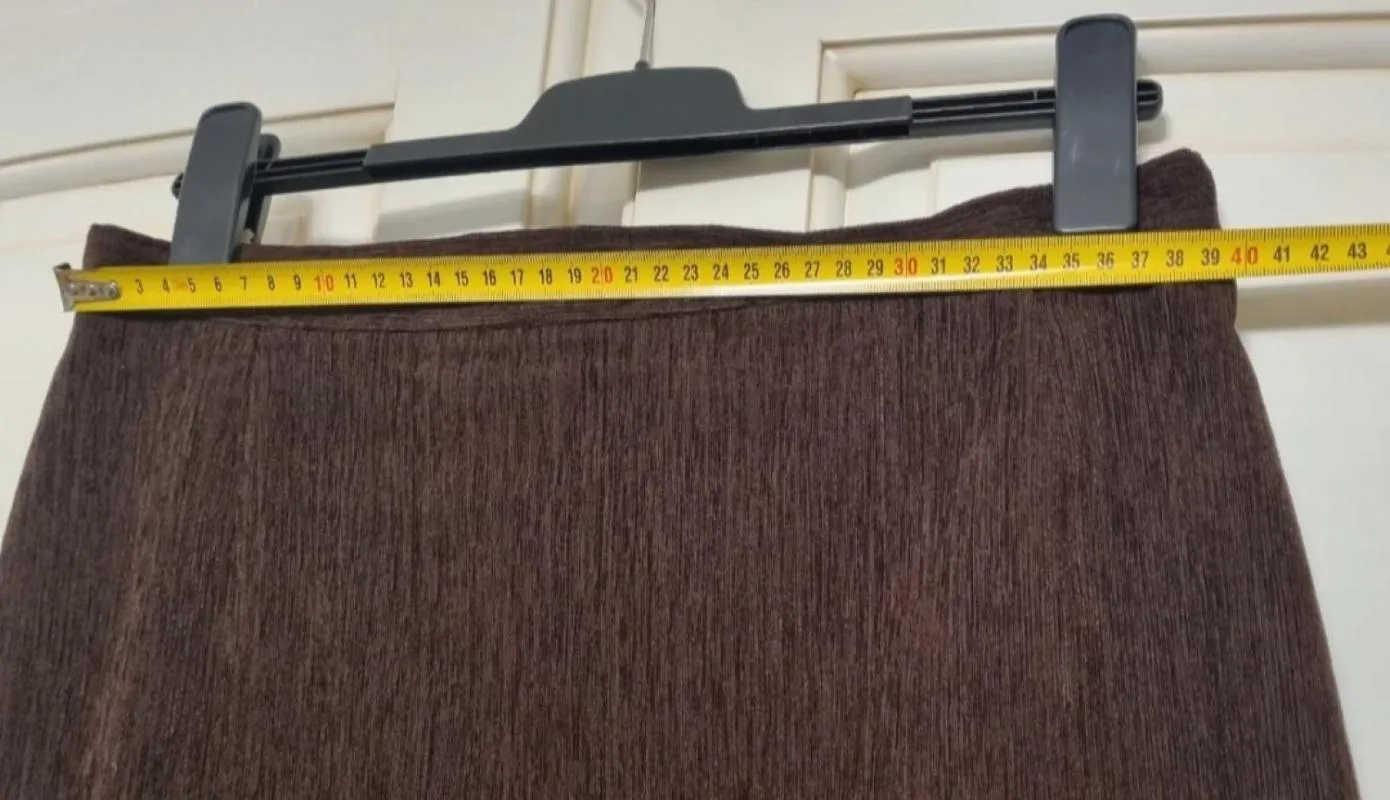 Fustă A-line EU 40 | Maro, Midi, Lungă fit, Reiat - Image 7