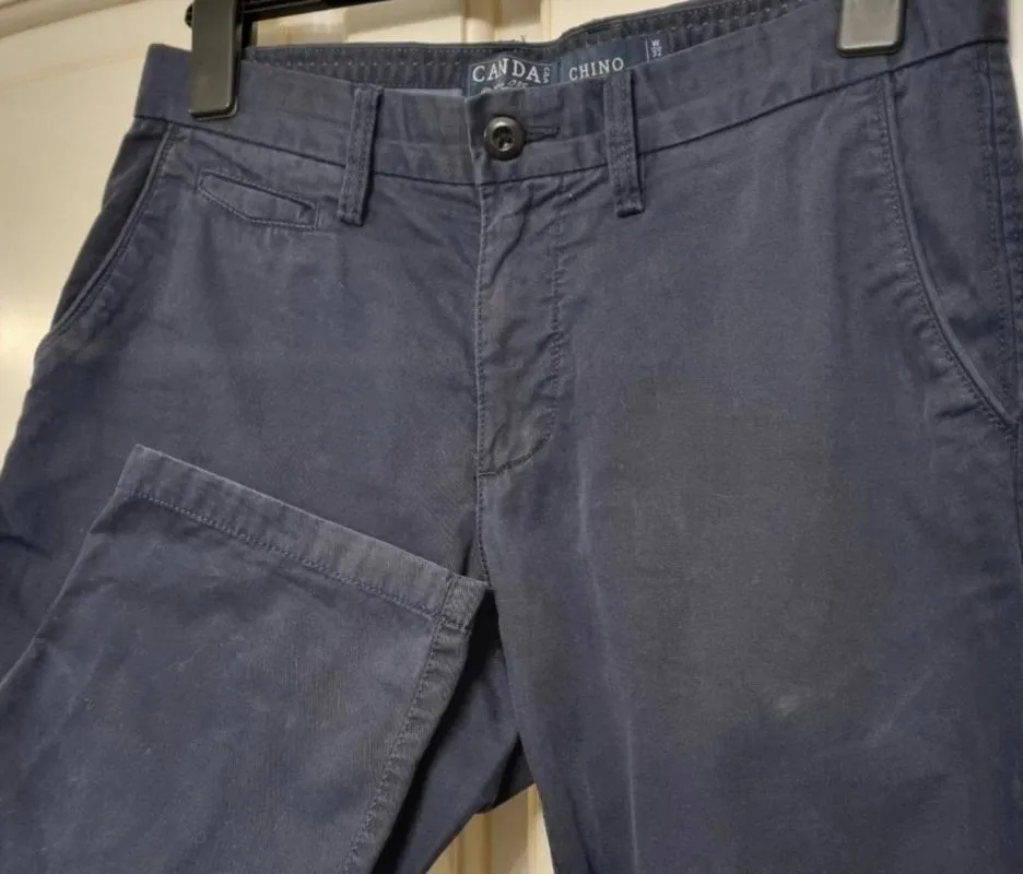 Pantaloni Canda M | Bleumarin, Regular (Standard) fit, Chino, Bumbac - Image 5