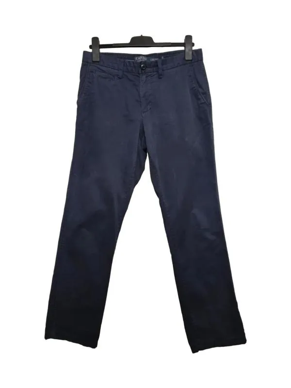 Pantaloni Canda M | Bleumarin, Regular (Standard) fit, Chino, Bumbac