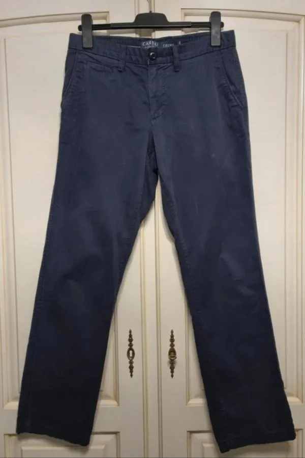 Pantaloni Canda M | Bleumarin, Regular (Standard) fit, Chino, Bumbac - Image 2