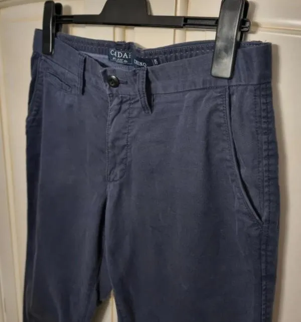 Pantaloni Canda M | Bleumarin, Regular (Standard) fit, Chino, Bumbac - Image 4