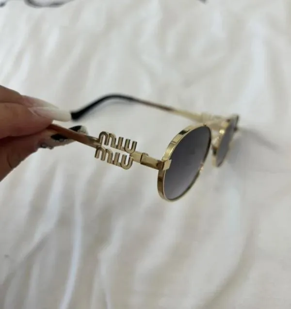Ochelari de soare Miu | Auriu - Image 2