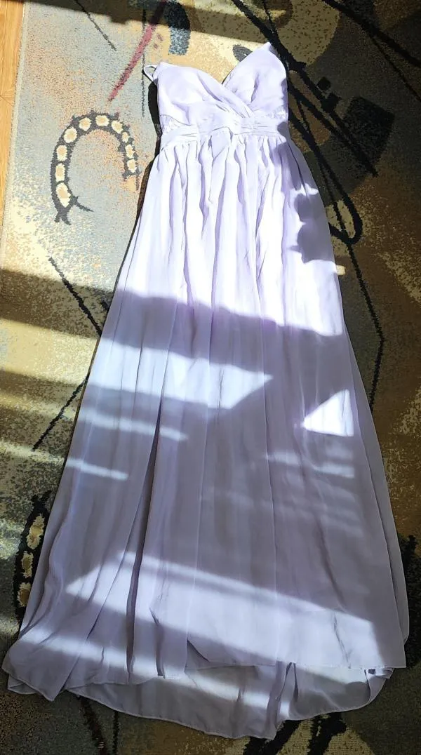 Rochie de ocazie Shein EU 36 | Mov, Maxi, Bretele subțiri, Dantelă, Poliester - Image 7