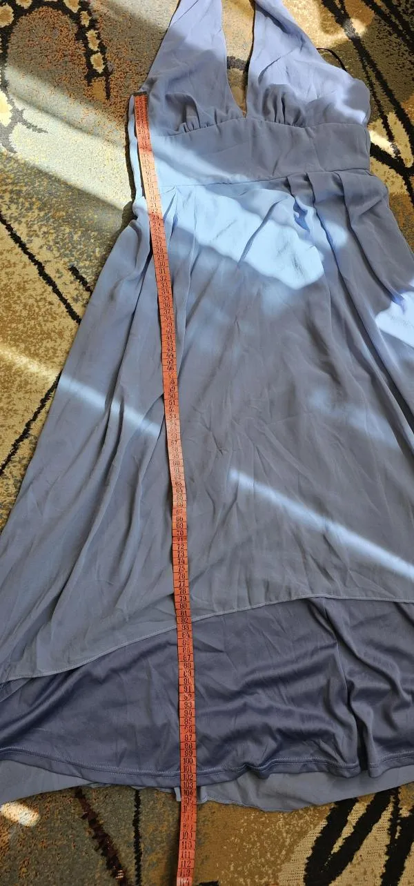 Rochie de ocazie Shein EU 38 | Albastru, Maxi, Fără mâneci, Drapat, Poliester - Image 10