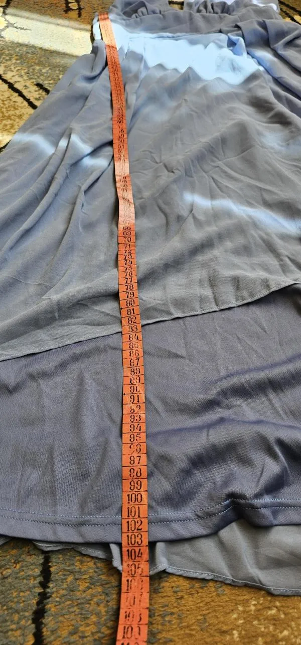 Rochie de ocazie Shein EU 38 | Albastru, Maxi, Fără mâneci, Drapat, Poliester - Image 11