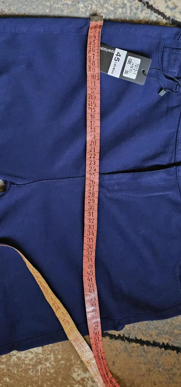 Pantaloni Shein EU 44 | Bleumarin, Trei sferturi, Talie medie, Vâscoză - Image 4