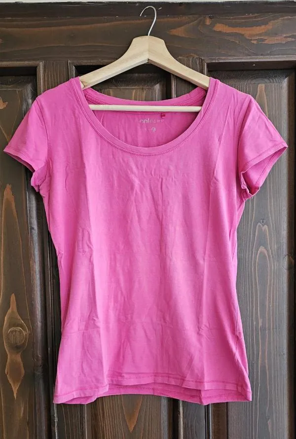 Set 6 tricouri Yessica EU 38 | Fuchsia, Normal, Mânecă scurtă, Bumbac - Image 6