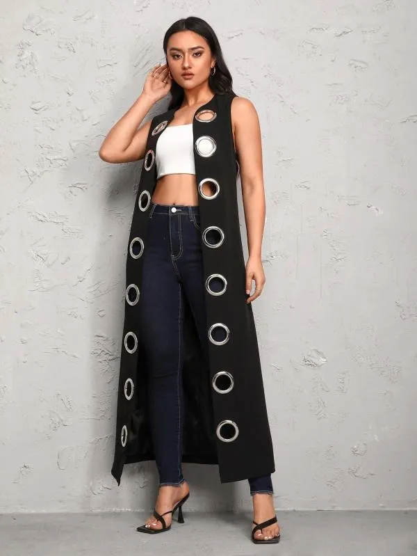 Vestă Shein EU 36 | Multicolor, Cu decupaje, Poliester - Image 2