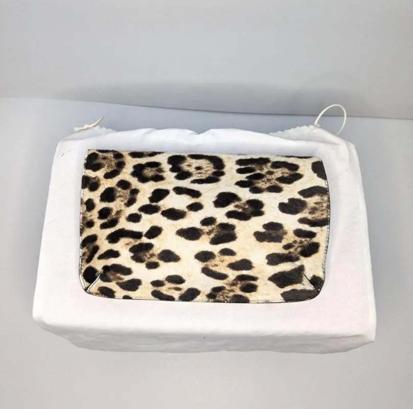 Geantă clutch Giuseppe Zanotti | Bej, Animal print, Blană naturală - Image 3