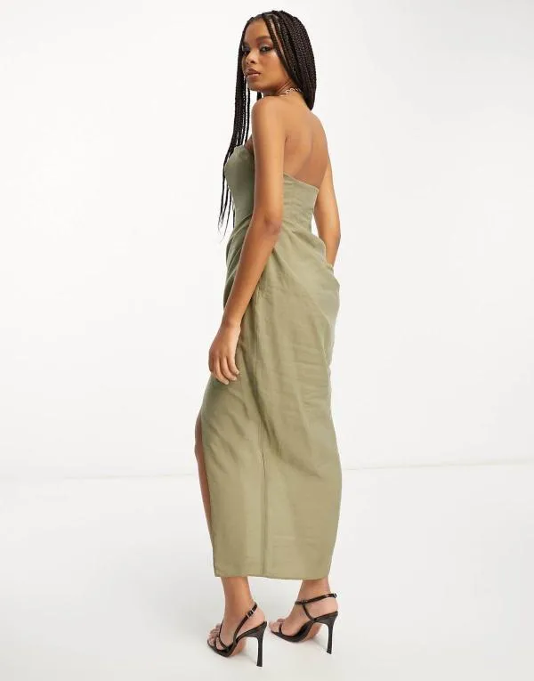 Rochie de seară ASOS EU 46 | Khaki - Image 2