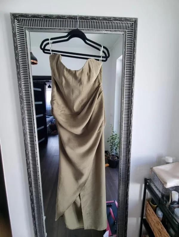 Rochie de seară ASOS EU 46 | Khaki - Image 5