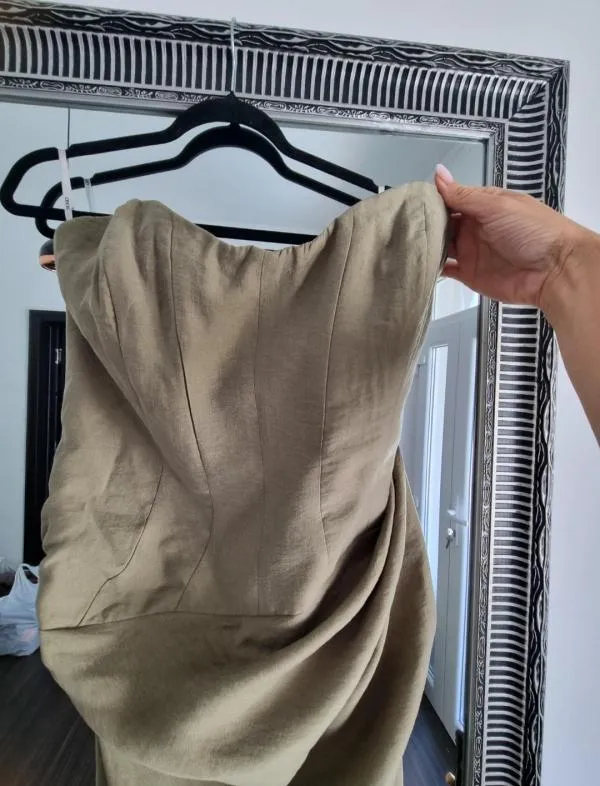 Rochie de seară ASOS EU 46 | Khaki - Image 6