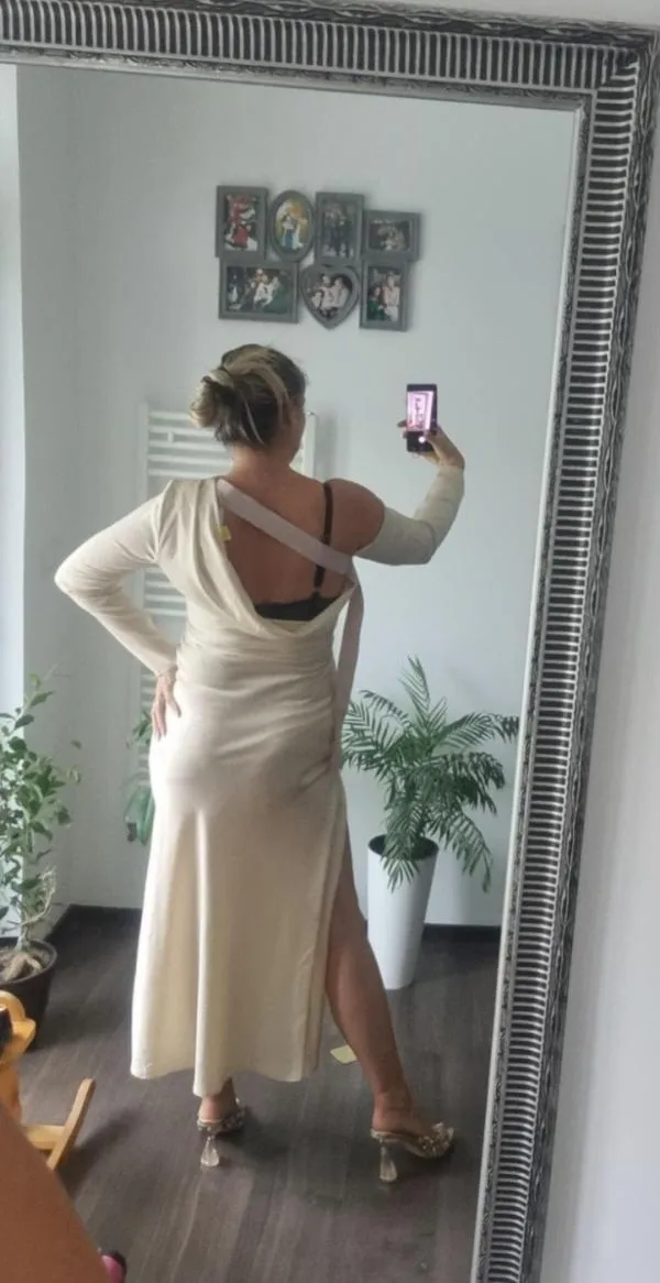 Rochie de ocazie ASOS EU 38 | Crem, Maxi, Mânecă lungă - Image 7