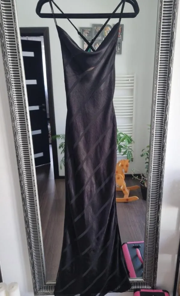 Rochie de seară ASOS EU 36 | Negru, Maxi, Bretele subțiri - Image 2