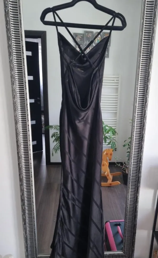 Rochie de seară ASOS EU 36 | Negru, Maxi, Bretele subțiri - Image 6