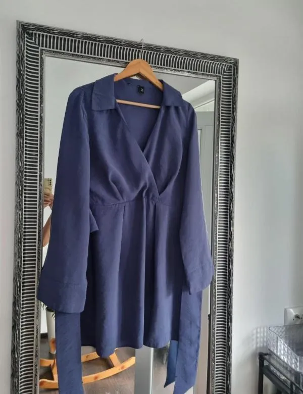 Rochie casual ASOS EU 44 | Albastru, Mini, Mânecă lungă - Image 5