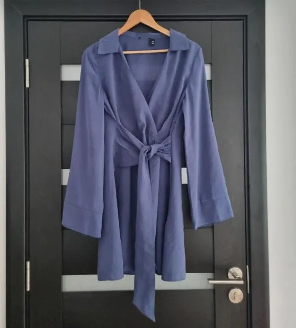 Rochie casual ASOS EU 44 | Albastru, Mini, Mânecă lungă - Image 6