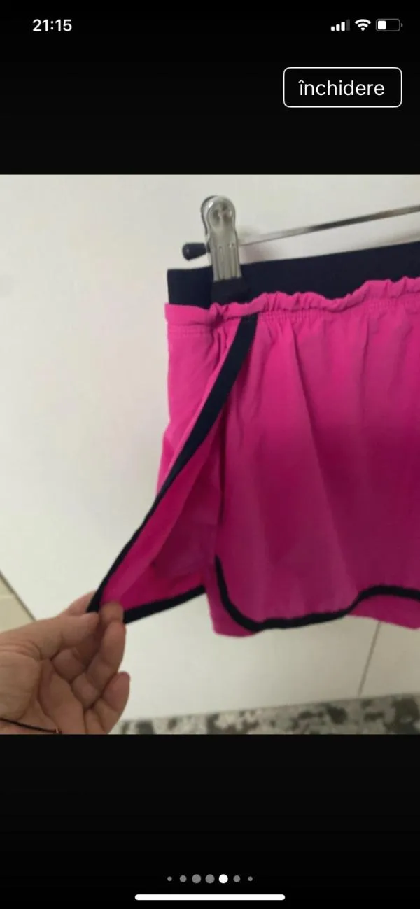 Pantaloni sport Nike L | Fuchsia, Scurți - Image 6