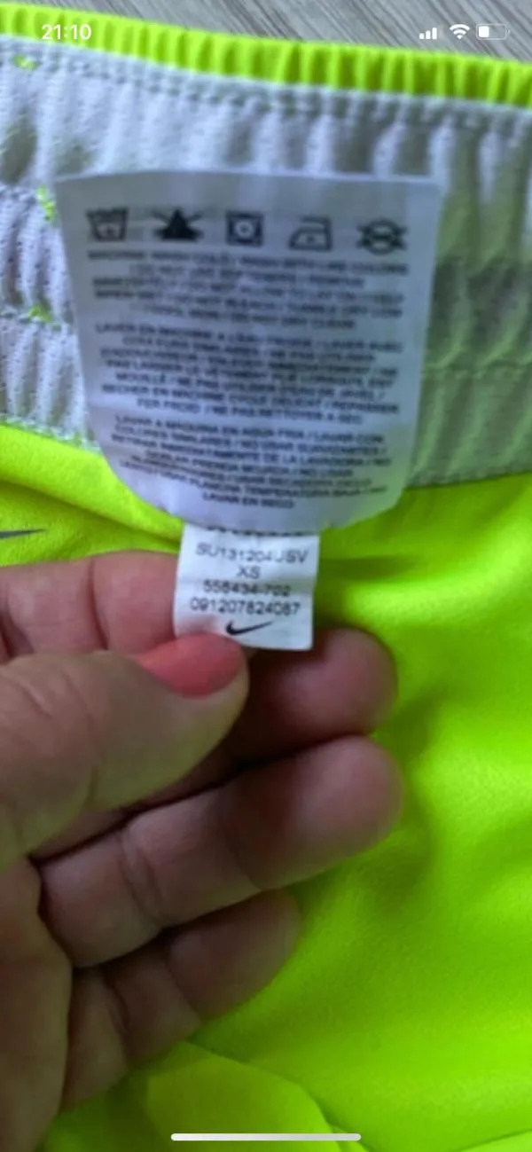 Pantaloni sport Nike XS | Verde lime, Scurți - Image 7