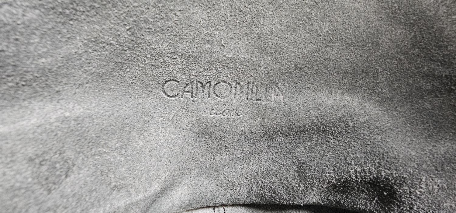 Geantă de umăr Camomilla | Verde, Piele întoarsă Suede - Image 4