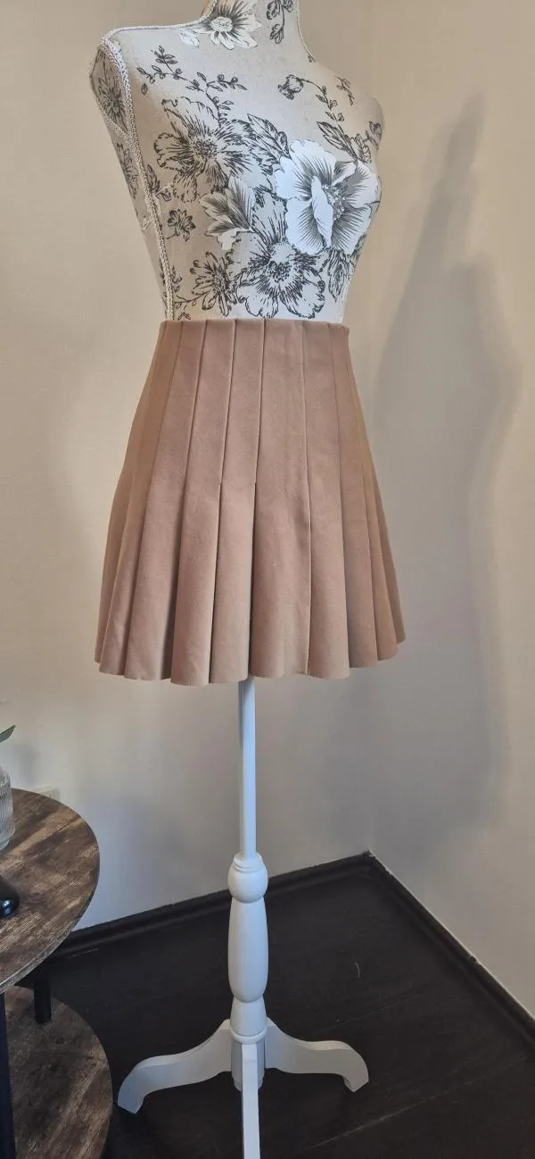Fustă plisată Pepe Jeans EU 38 | Caramel, Mini, Talie înaltă, Plisată fit, Pliuri - Image 6