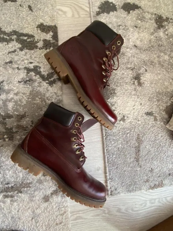 Ghete Timberland EU 40 | Maro, Piele naturală - Image 7