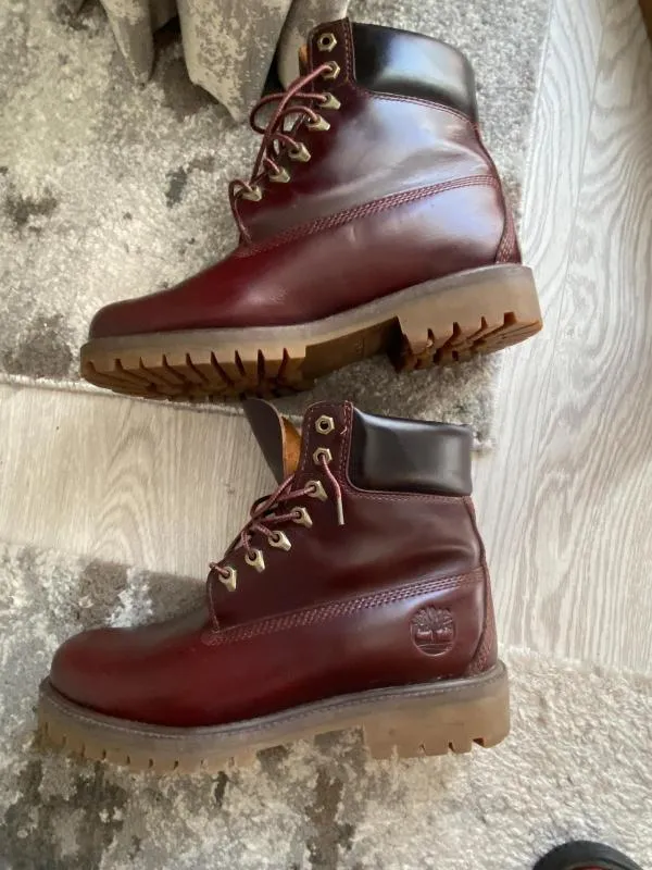 Ghete Timberland EU 40 | Maro, Piele naturală - Image 8