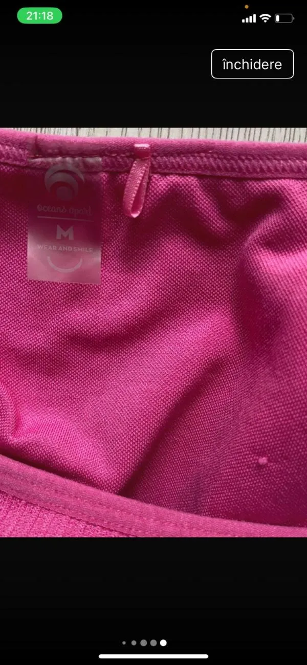 Bustieră sport Oceans Apart M | Fuchsia - Image 6