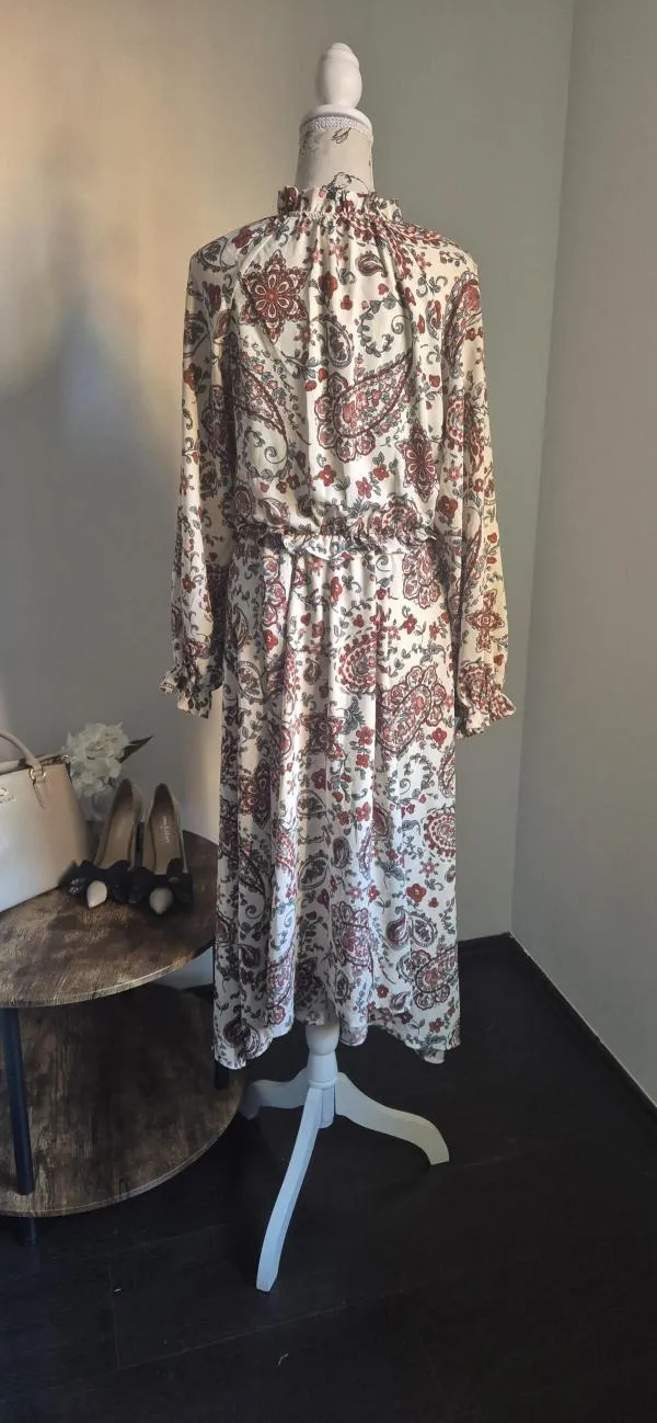 Rochie casual Banana Republic EU 38 | Alb, Midi, Floral & Tropical - Image 10