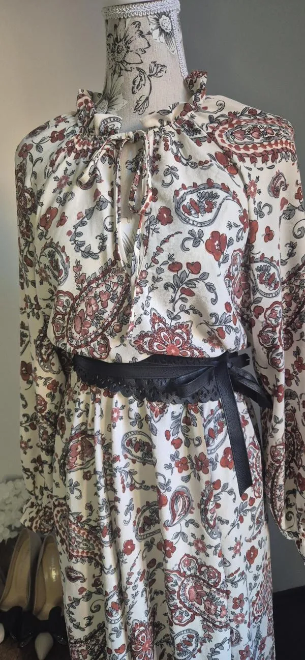 Rochie casual Banana Republic EU 38 | Alb, Midi, Floral & Tropical - Image 6
