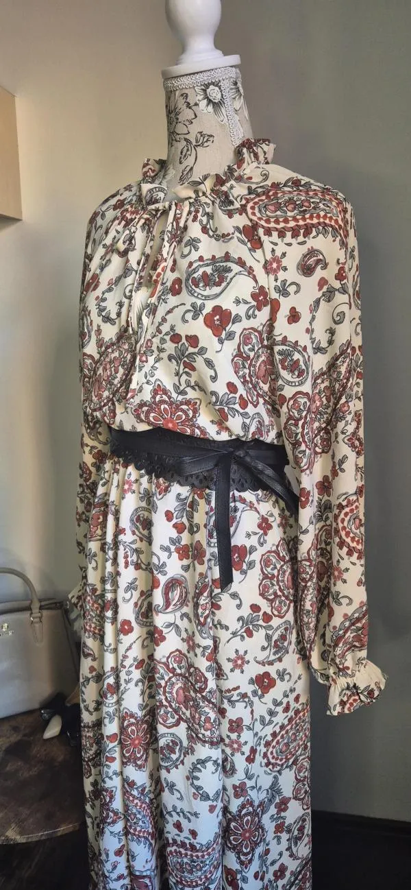 Rochie casual Banana Republic EU 38 | Alb, Midi, Floral & Tropical - Image 7