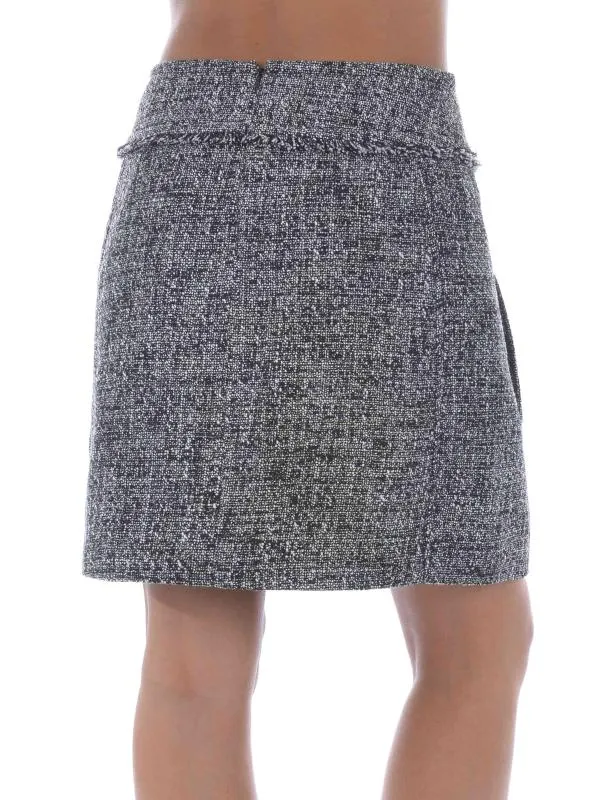 Fustă dreaptă Michael Kors EU 40 | Gri, Midi, Dreaptă (Straight) fit, Tweed - Image 3