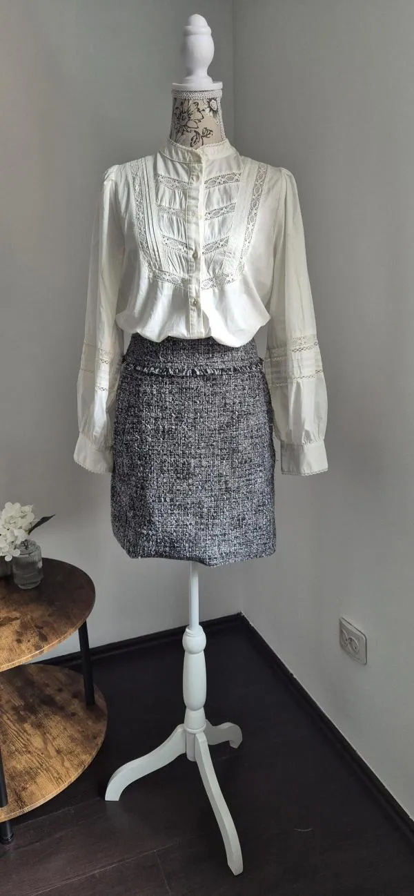 Fustă dreaptă Michael Kors EU 40 | Gri, Midi, Dreaptă (Straight) fit, Tweed - Image 6