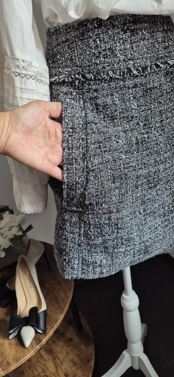 Fustă dreaptă Michael Kors EU 40 | Gri, Midi, Dreaptă (Straight) fit, Tweed - Image 7