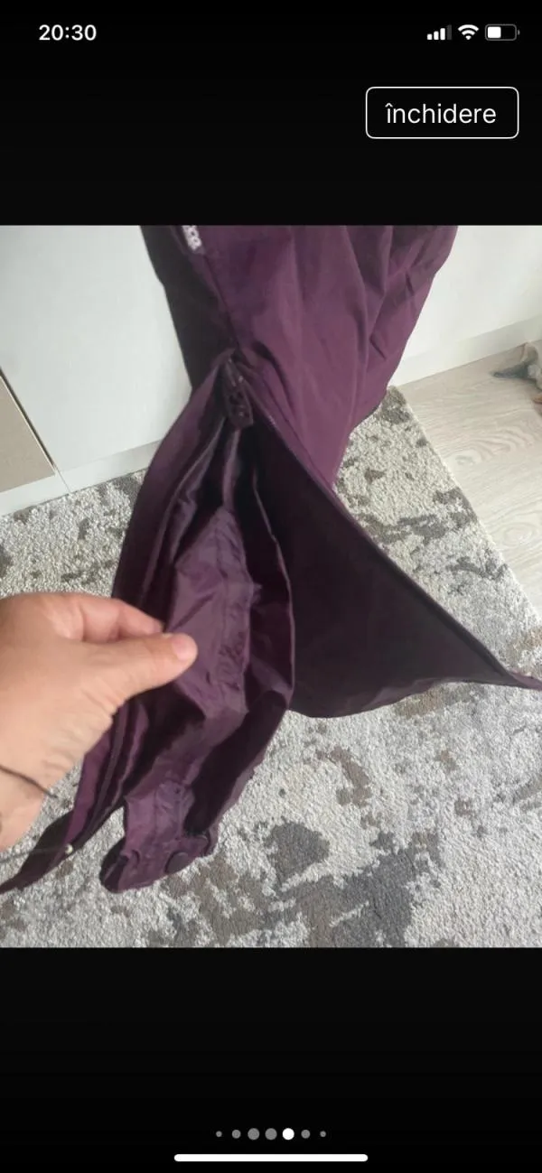 Pantaloni de ski TCM S | Burgundy, Lungi - Image 9