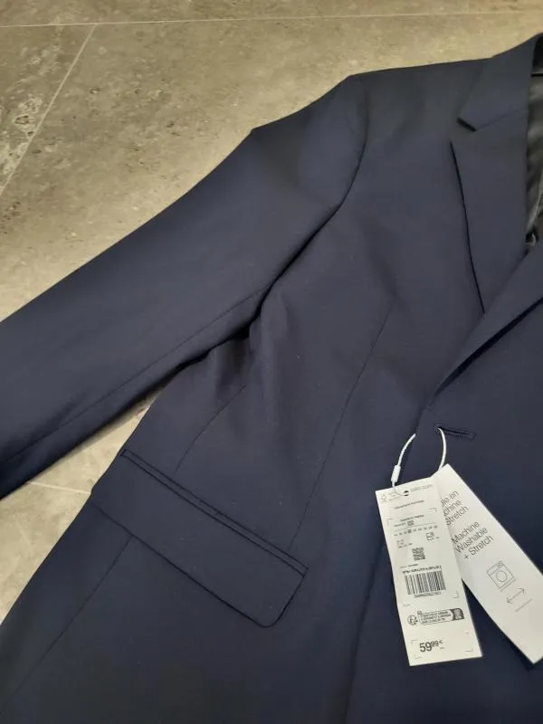 Sacou de costum Celio EU 50 | Bleumarin - Image 4