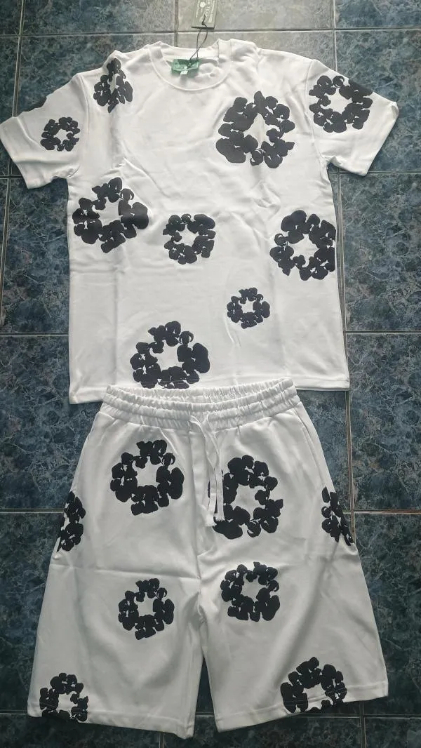 Trening Denim Tears L | Alb