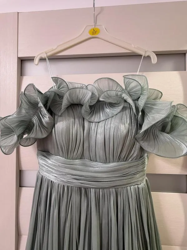 Rochie de ocazie Trendyol EU 40 | Verde mentă, Midi, Bretele subțiri - Image 2