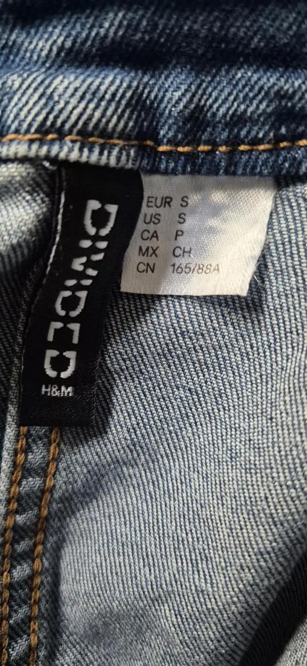 Vestă H&M S | Albastru, Fără glugă, Denim - Image 7
