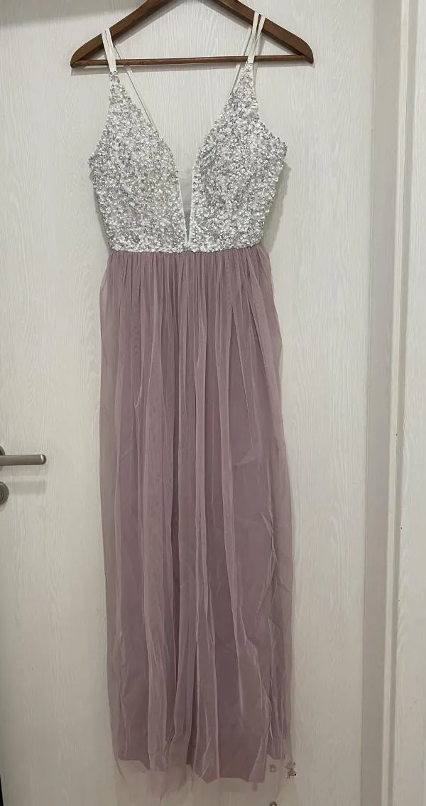 Rochie de ocazie Jake*s EU 36 | Roz, Maxi, Bretele subțiri - Image 2