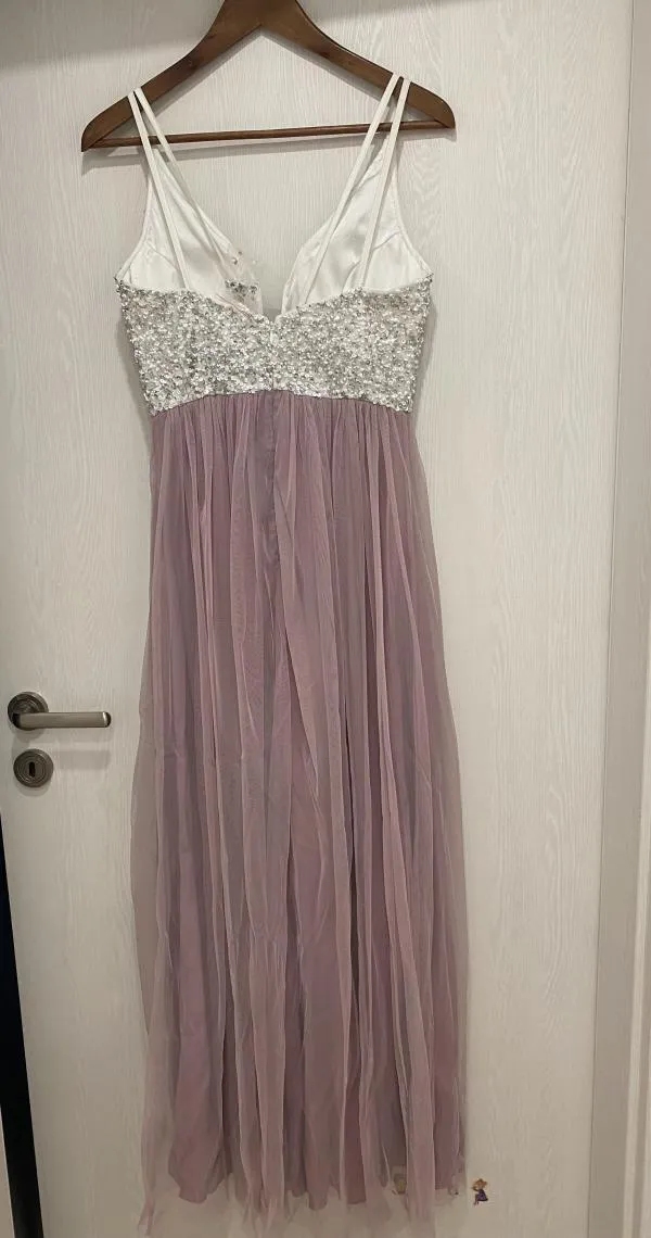Rochie de ocazie Jake*s EU 36 | Roz, Maxi, Bretele subțiri - Image 3