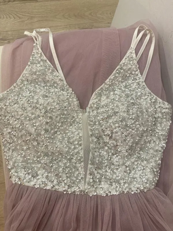 Rochie de ocazie Jake*s EU 36 | Roz, Maxi, Bretele subțiri - Image 4