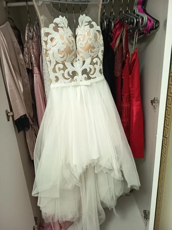 Rochie de ocazie Bby EU 36 | Alb, Midi - Image 3