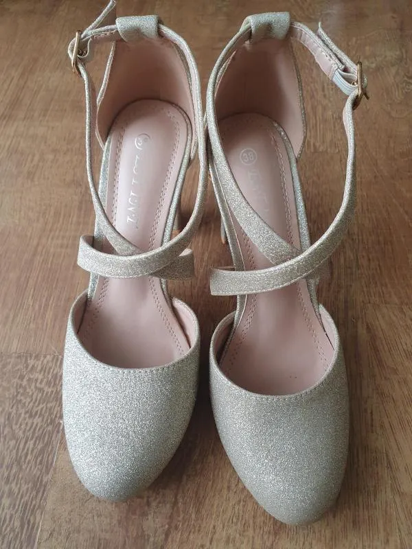 Pantofi cu toc înalt Estint EU 38 | Auriu - Image 2