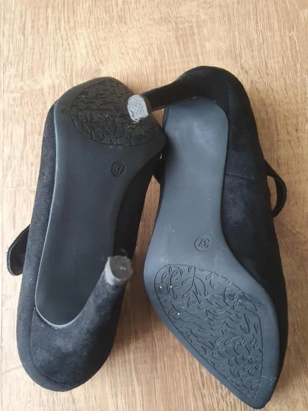 Pantofi cu toc înalt Graceland EU 37 | Negru, Piele ecologică - Image 4