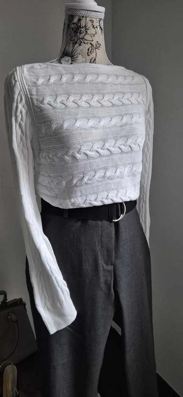 Bluză Lauren Ralph M | Alb, Normal, Mânecă lungă - Image 3