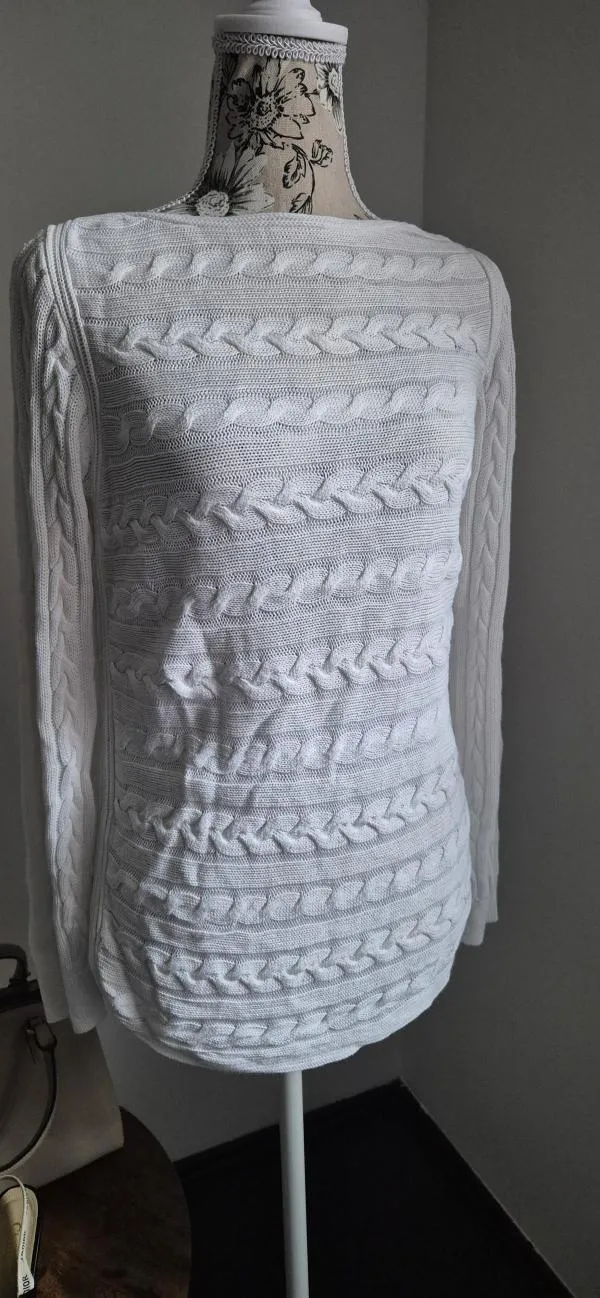 Bluză Lauren Ralph M | Alb, Normal, Mânecă lungă - Image 4