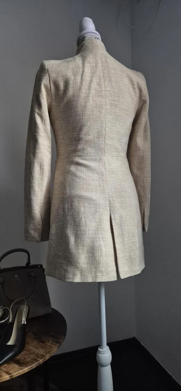 Blazer Zara XS | Bej, Fără glugă - Image 4