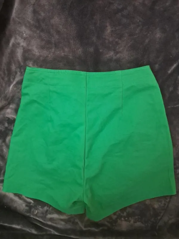 Pantaloni Stradivarius L | Verde, Scurți - Image 3
