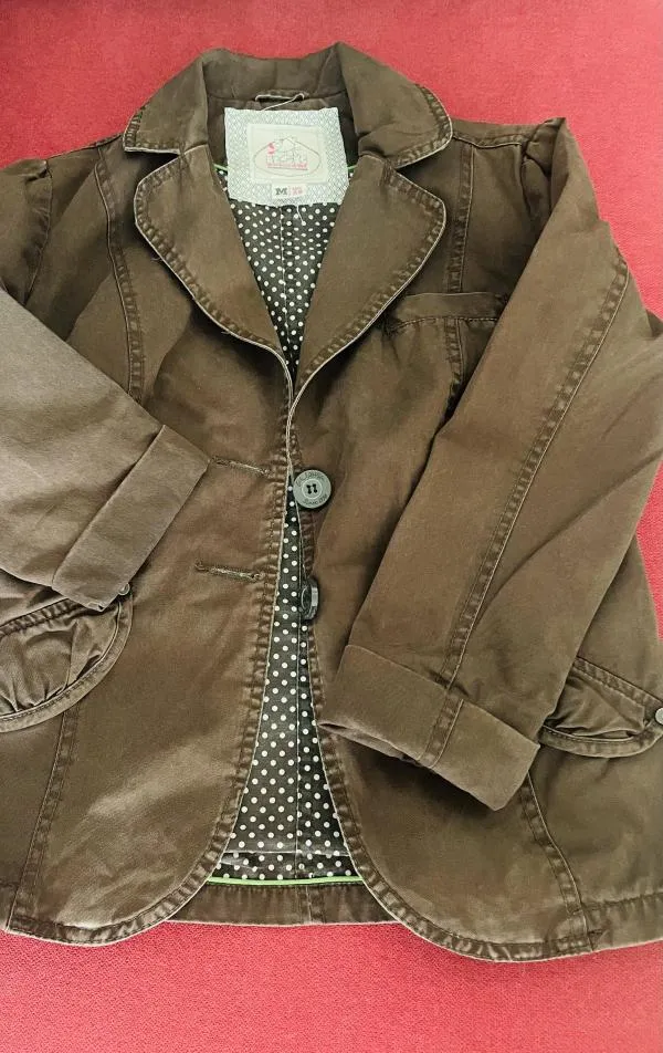 Jachetă Bershka M | Maro, Bumbac